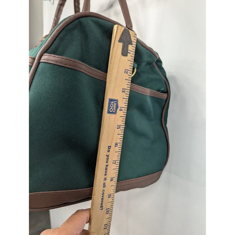 Abercrombie &‎ Kent Green Canvas Duffle Bag Travel Luggage Carry On